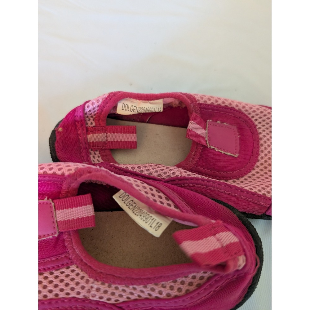 Kids Pink Mesh Water Shoes Slip On Aqua Socks Size 3 DOLGEN22049901L18 - Picture 3 of 3